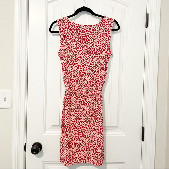 Ann Taylor LOFT Red and Off-White Dress Size Small - Picture 2 of 13